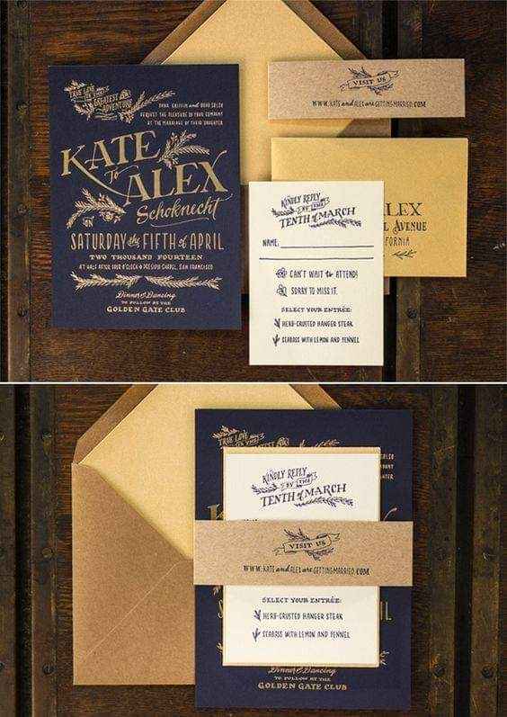 Una boda en azul y dorado 16