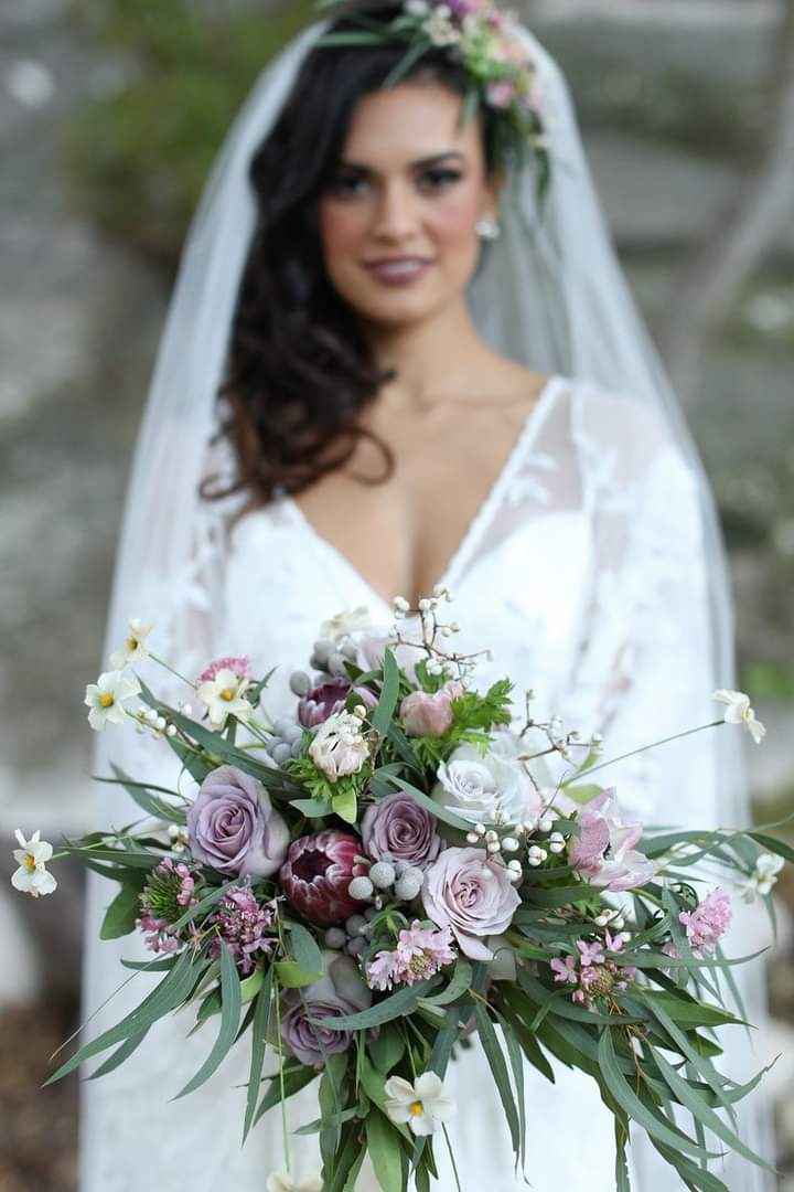 Tonos lavanda y verde en tu boda 1