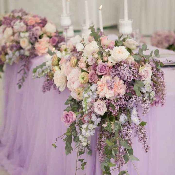 Tonos lavanda y verde en tu boda 4