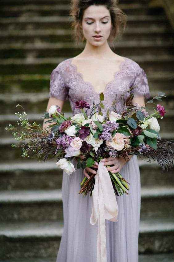 Tonos lavanda y verde en tu boda 5