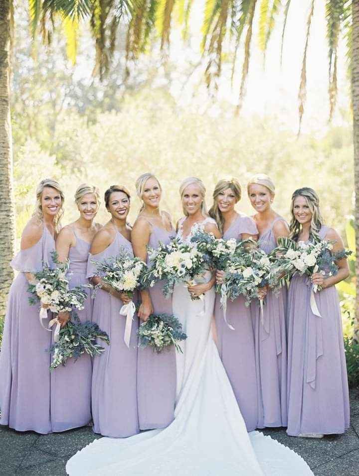 Tonos lavanda y verde en tu boda 6