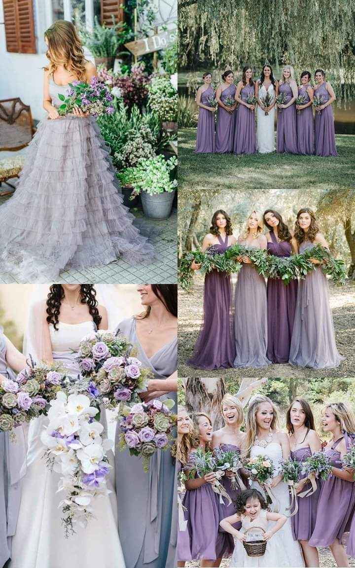 Tonos lavanda y verde en tu boda 8