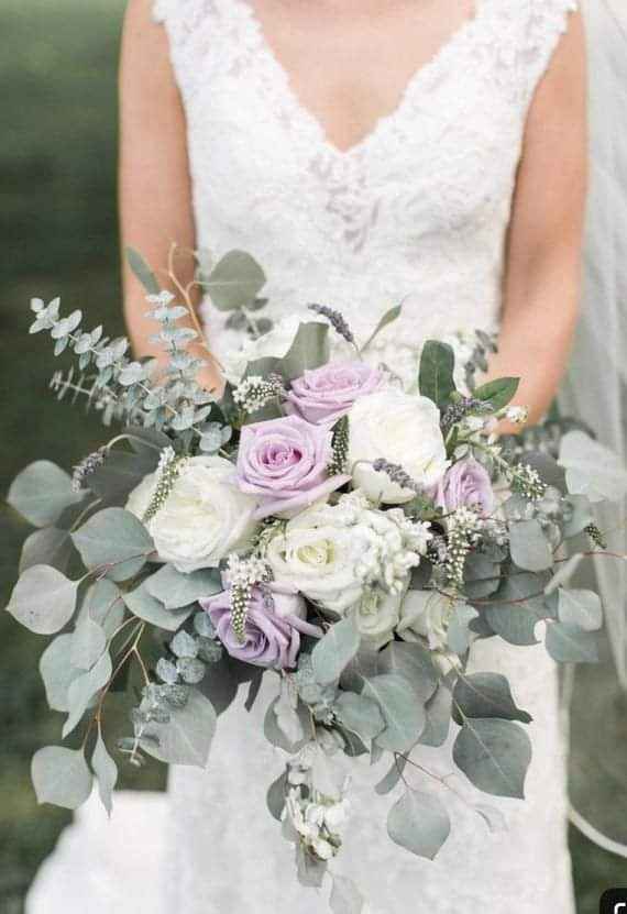 Tonos lavanda y verde en tu boda 12