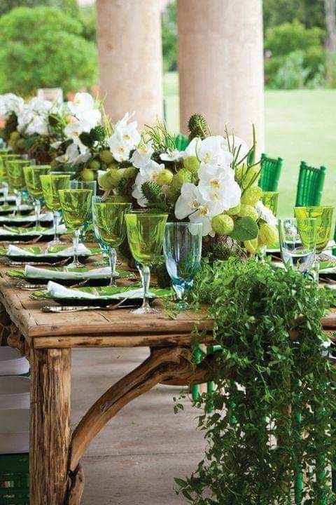 Primavera-verano: tono verde manzana en tu boda 11