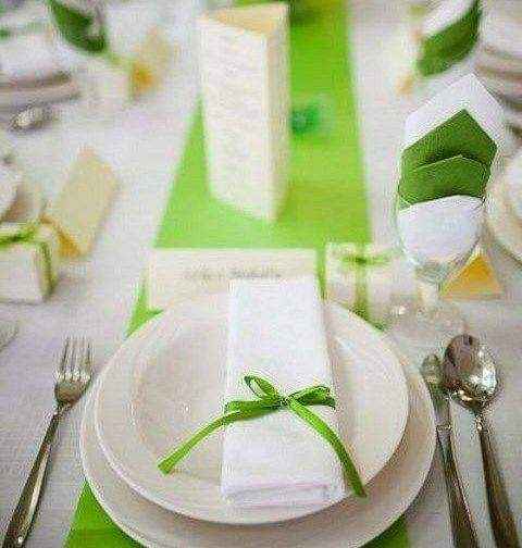 Primavera-verano: tono verde manzana en tu boda 13
