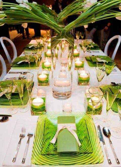 Primavera-verano: tono verde manzana en tu boda 16