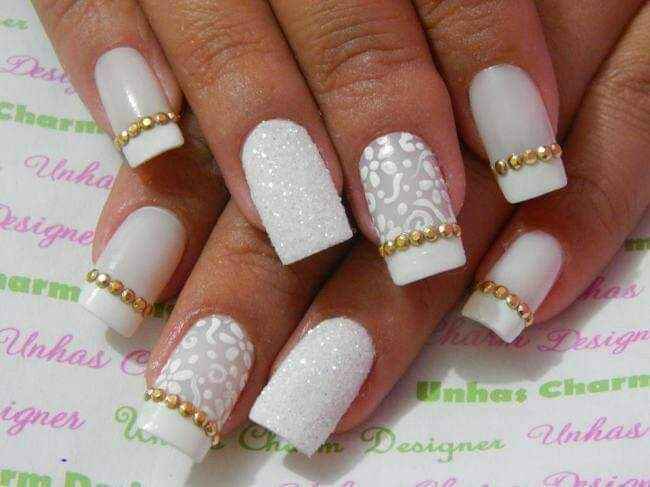 Uñas hermosas para novia 10