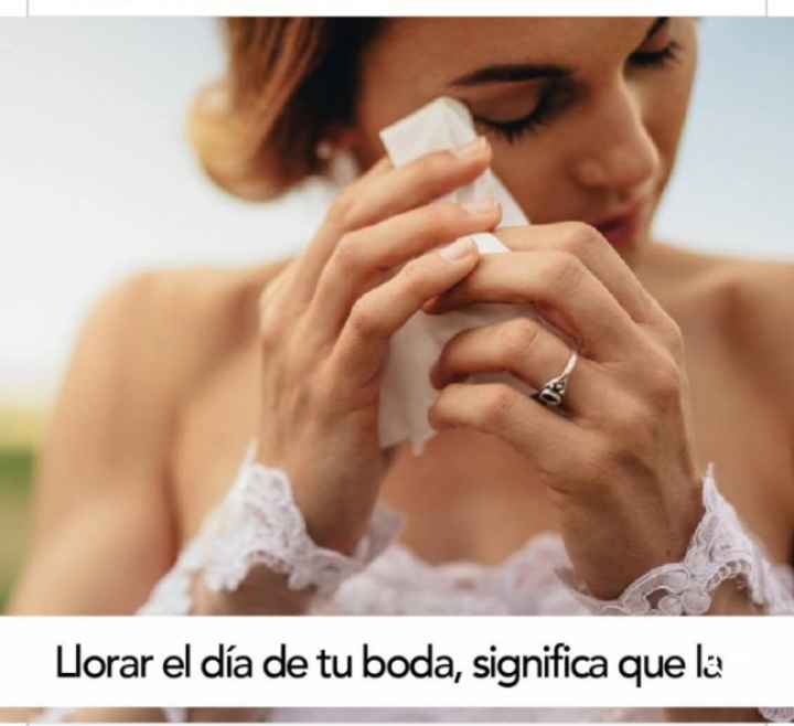 ¿Lo sabías?: llorar en tu boda 2