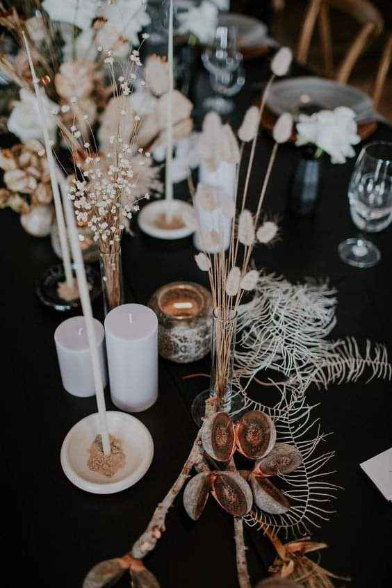 Tonos blush & negro en tu boda 3