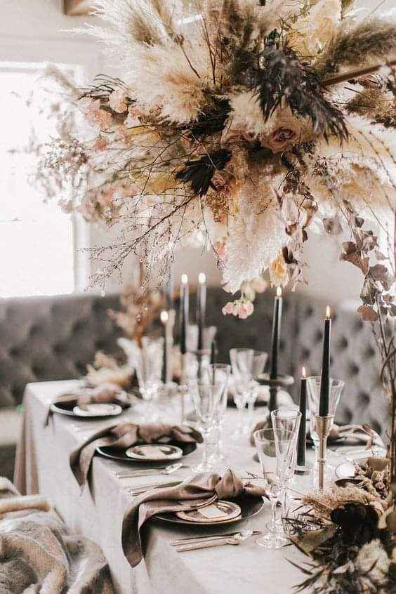 Tonos blush & negro en tu boda 4