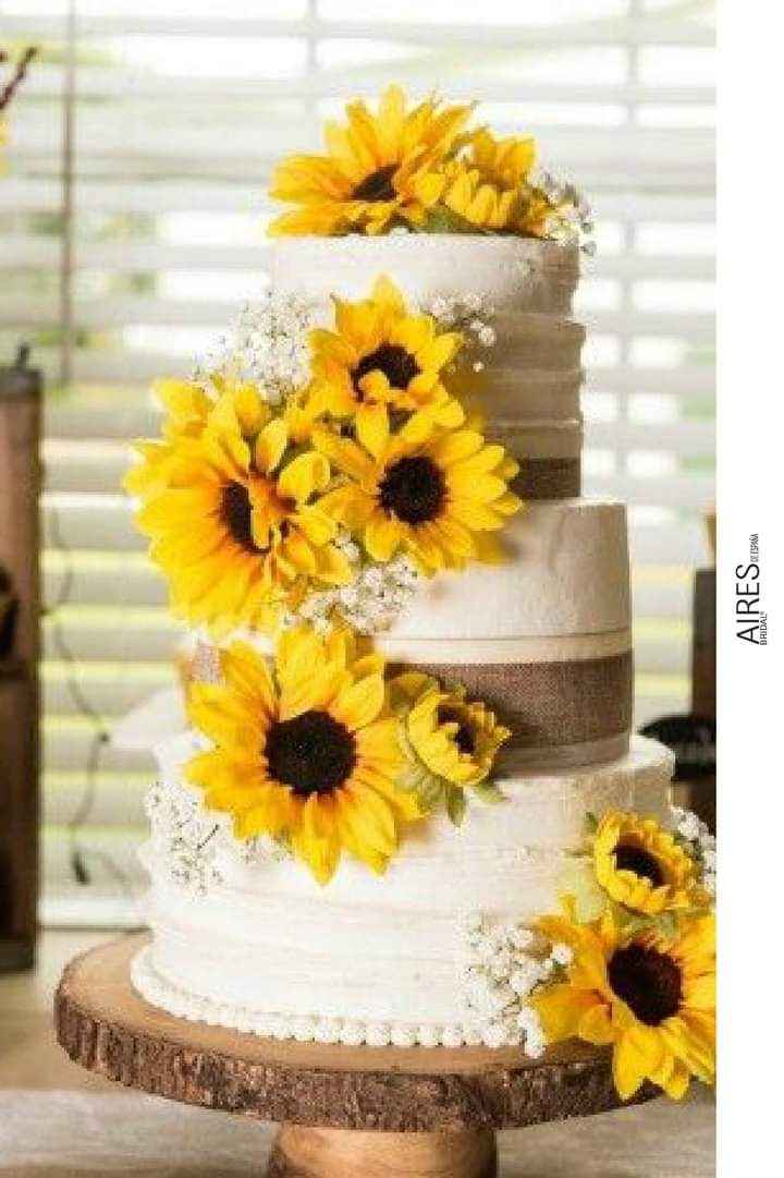 Girasoles para tu pastel 10