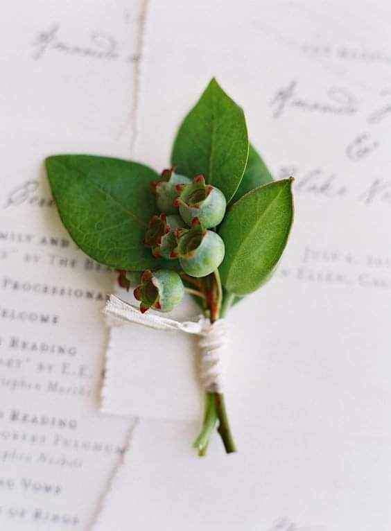Boutonniere con estilo natural 2