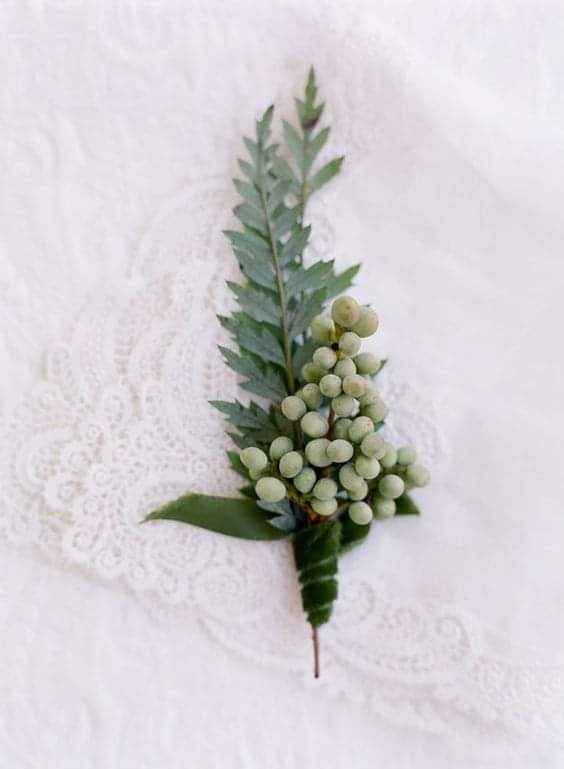 Boutonniere con estilo natural 3