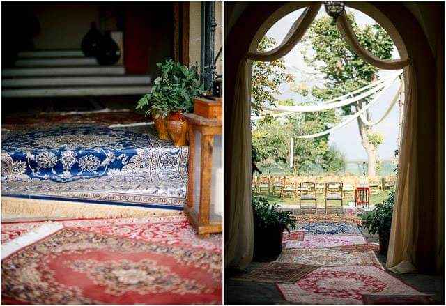 Bodas boho folk: alfombras y tapices 6