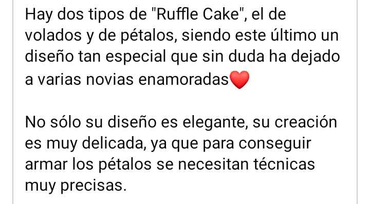 Pasteles: ruffle cake 1