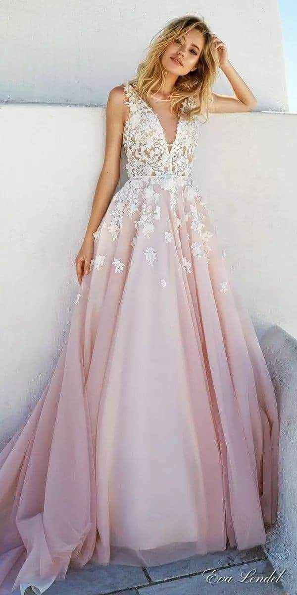 Vestidos de novia deals con colores degradados