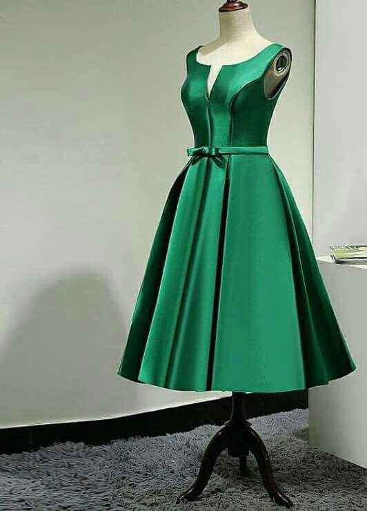 Vestidos para damas con acentos en verde esmeralda 2