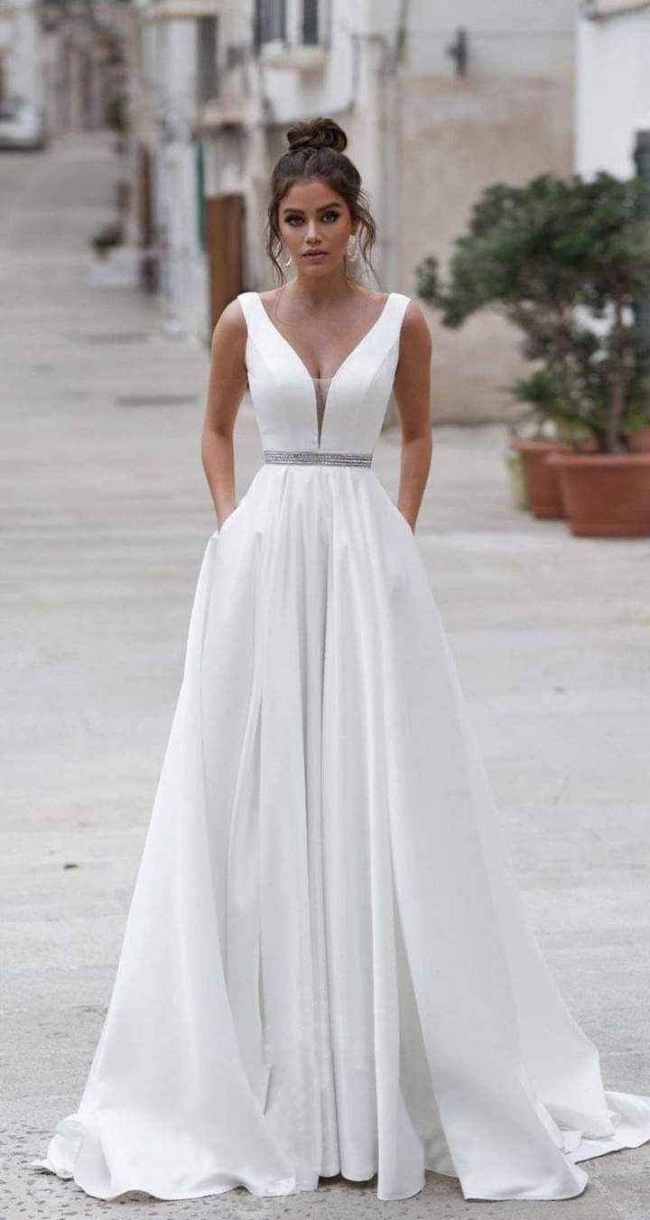 Vestidos con el encanto del línea a 1