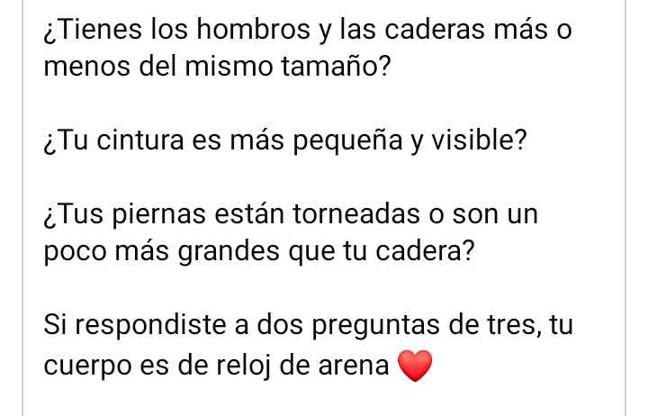 ¿Tu cuerpo tiene forma de reloj de arena? 1