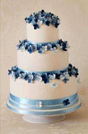 Acentos de color azul en tu pastel 4