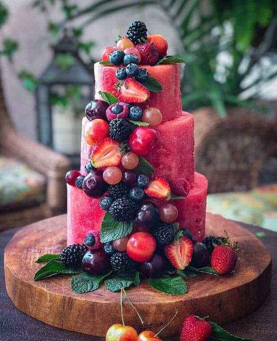 Verano: pasteles con frutas 1