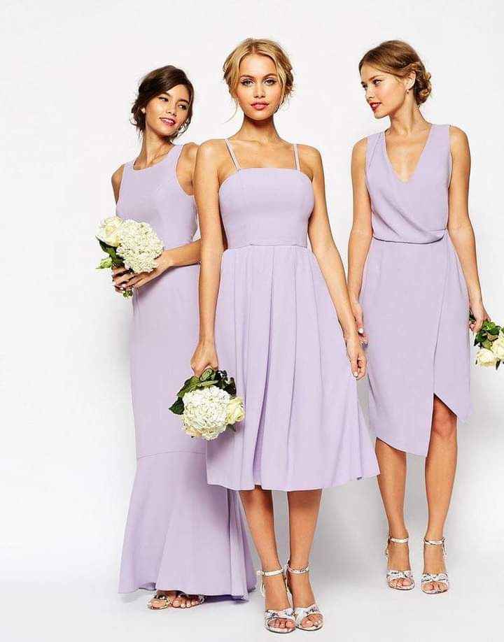 Vestidos cortos para damas con acentos en lila 3