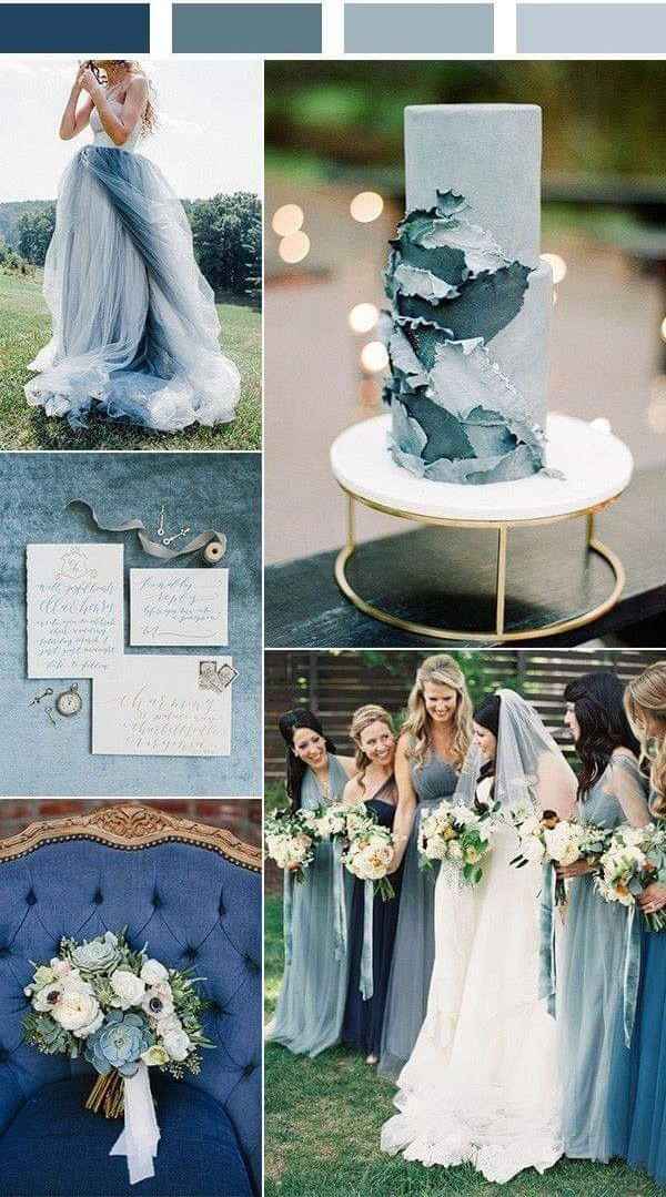 Verano: tu boda con acentos en azul grisáceo 4
