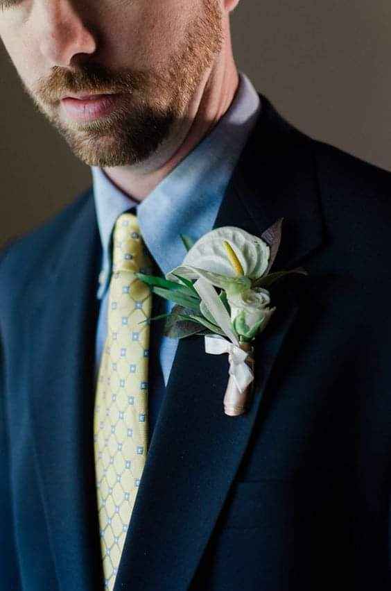 Boutonniere con anturios 2