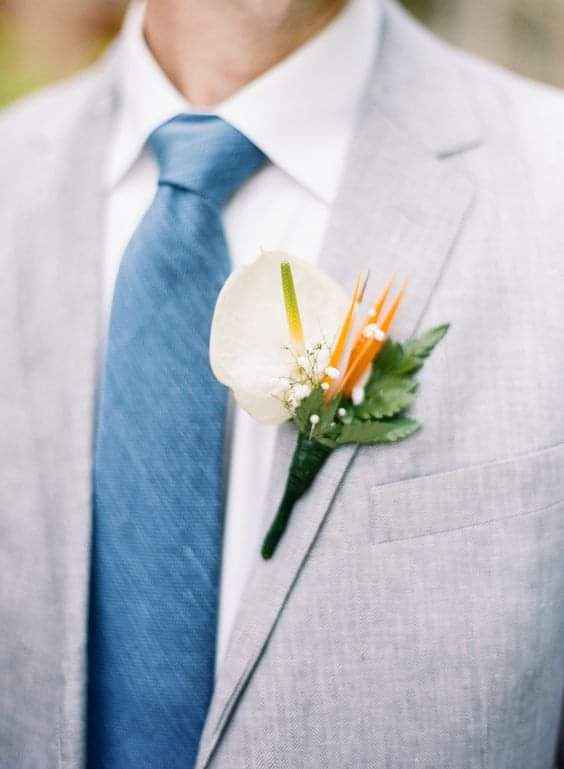 Boutonniere con anturios 4