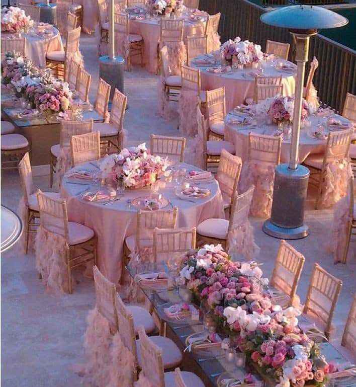 Tu boda con acentos de color rosa palo 5