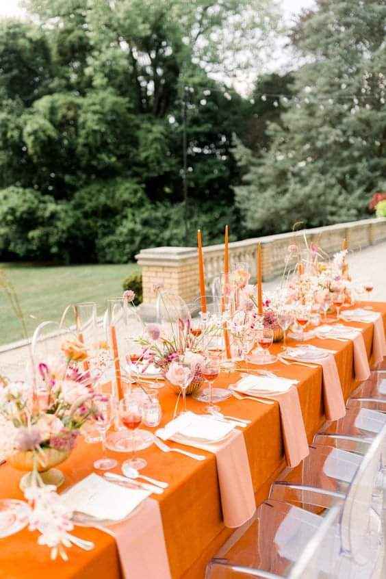 Otoño: tonos naranja en tu boda 4