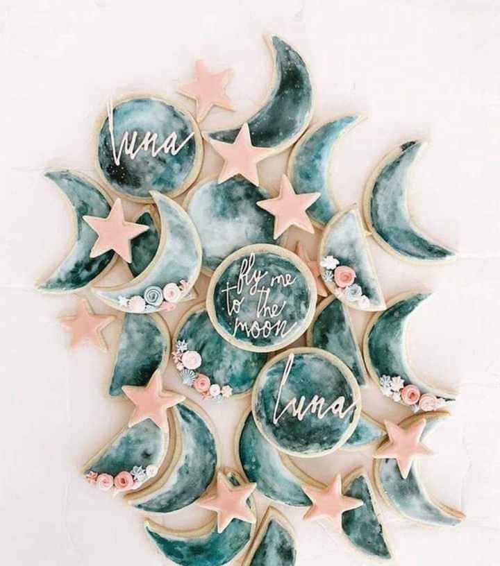 Tema luna y estrellas: galletas 🌟🌟🌜🌜🌟🌟 - 12