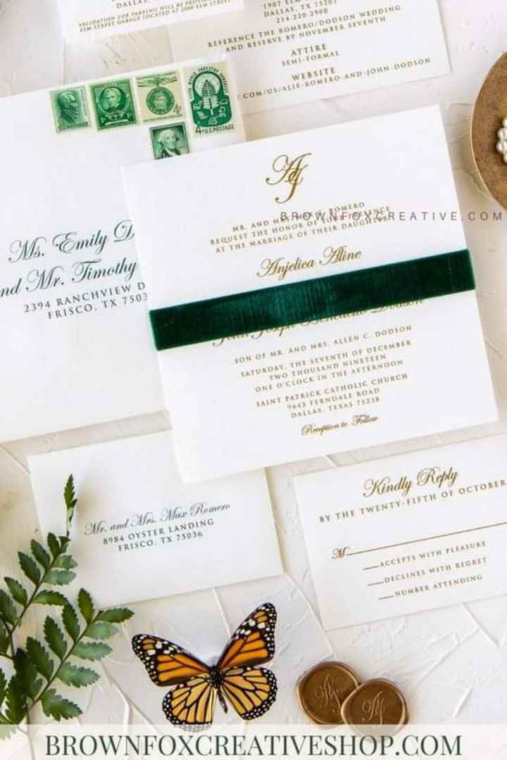 Invitaciones con un toque de terciopelo - 1