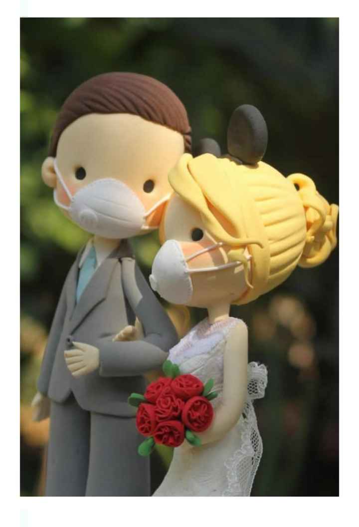 Boda en pandemia: muñequitos para el pastel - 1