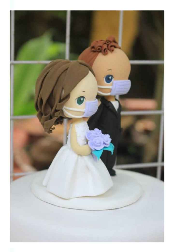 Boda en pandemia: muñequitos para el pastel - 2