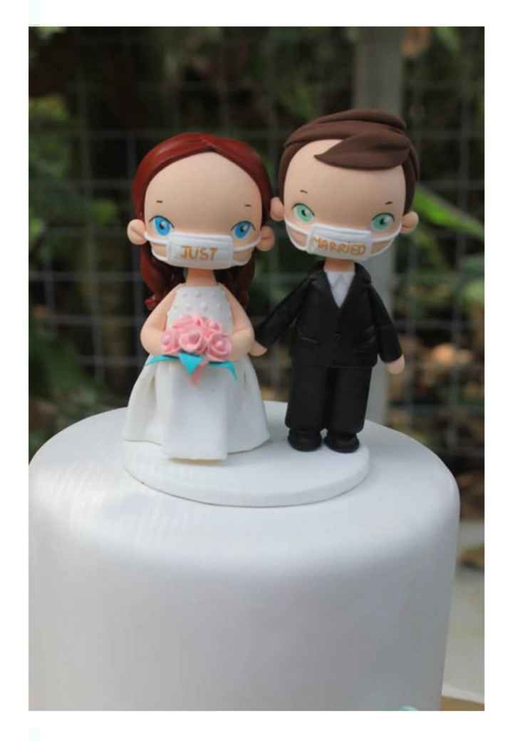 Boda en pandemia: muñequitos para el pastel - 3