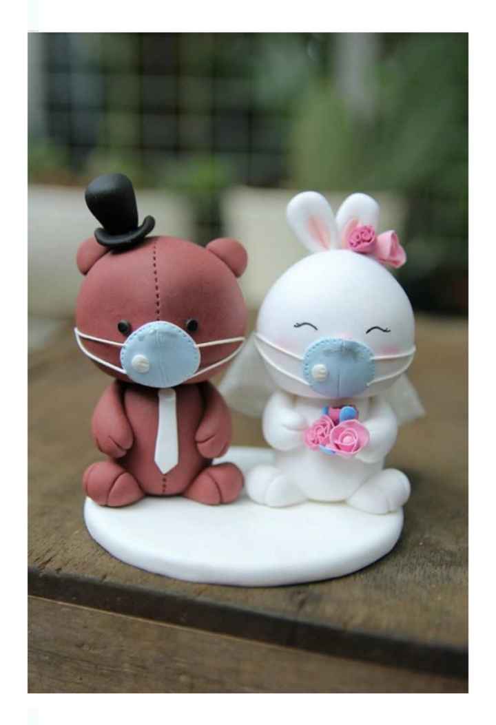 Boda en pandemia: muñequitos para el pastel - 5