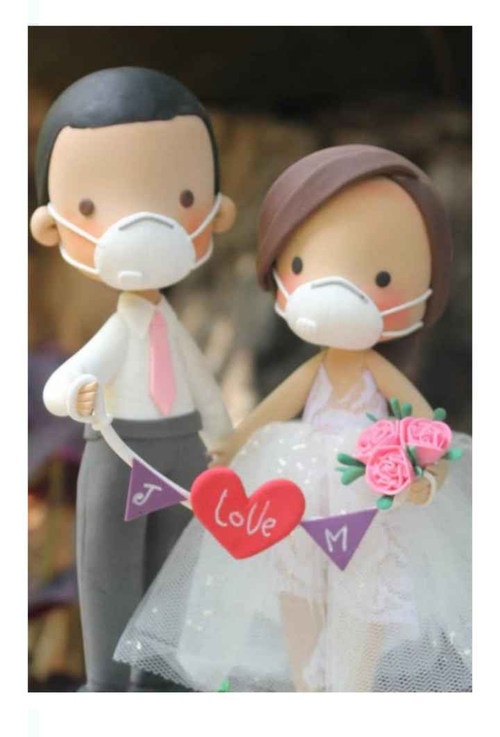 Boda en pandemia: muñequitos para el pastel - 9