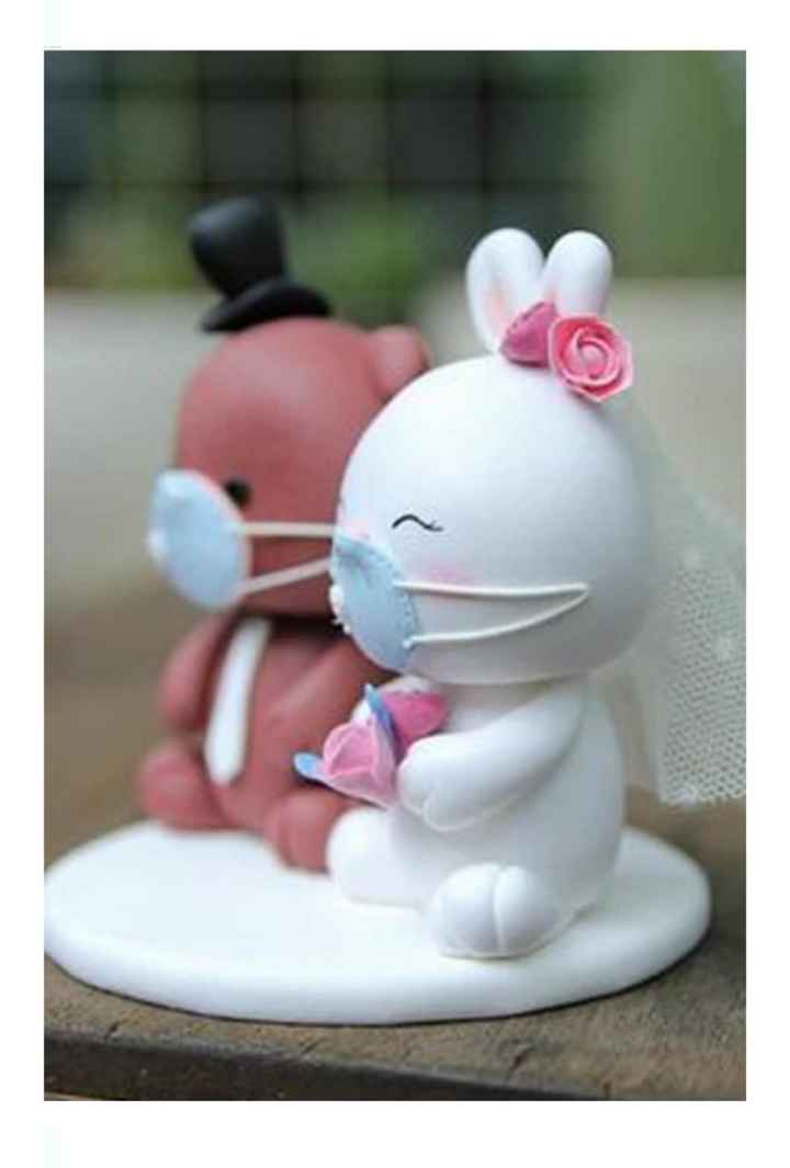 Boda en pandemia: muñequitos para el pastel - 12