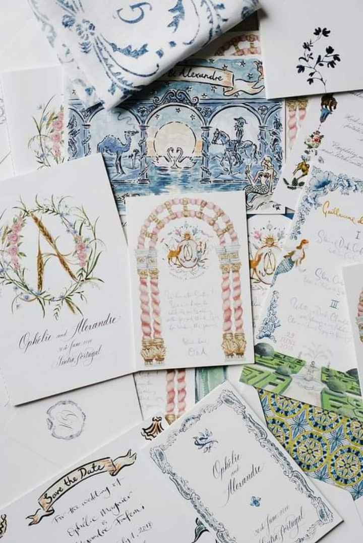Invitaciones con ilustraciones en acuarela - 2