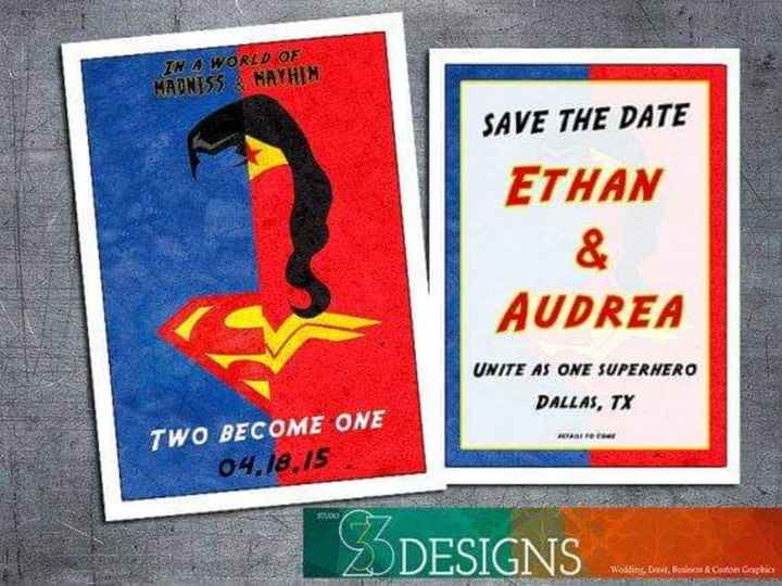 Temática superhéroes: invitaciones y save the date - 5