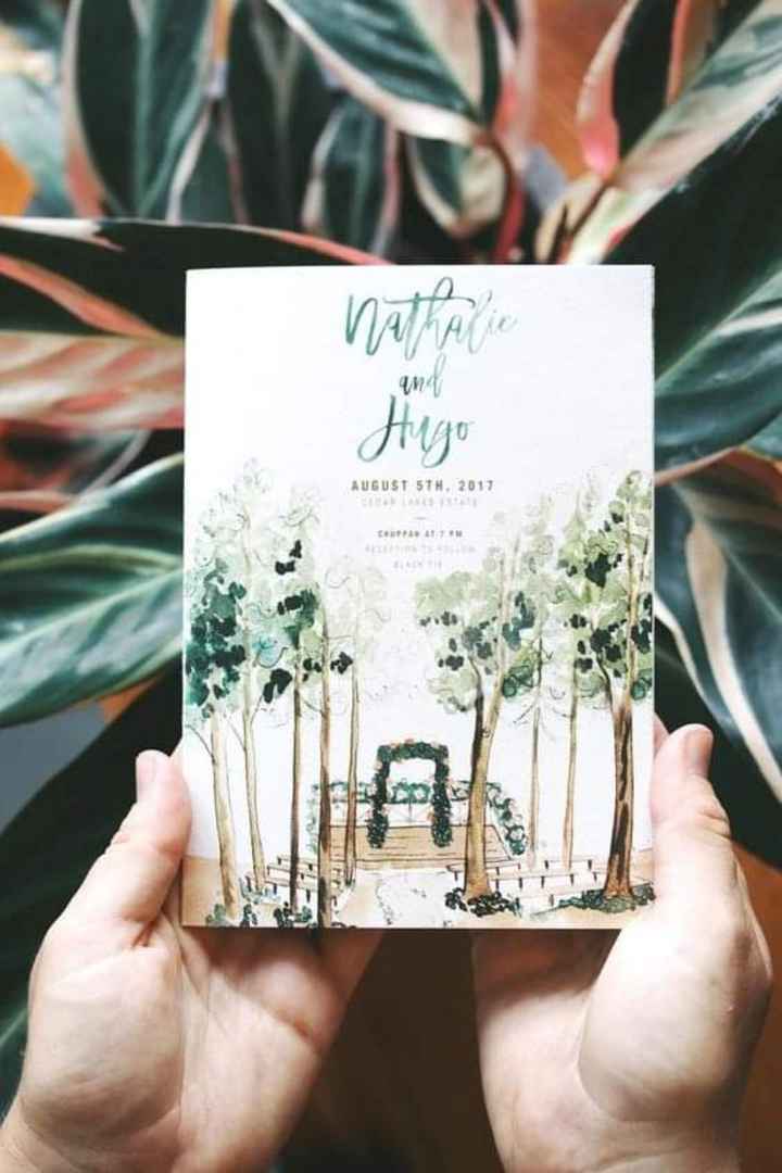 Invitaciones: acuarela y caligrafía - 2