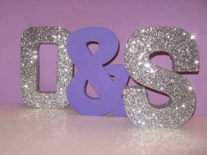 Letras con glitter - 5