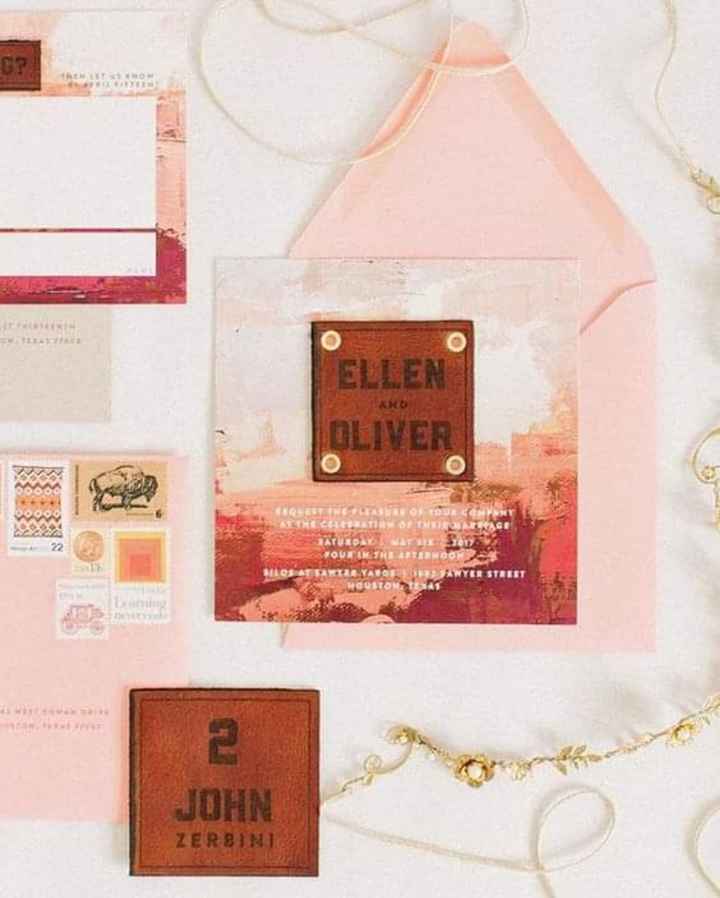 Invitaciones con cuero - 3