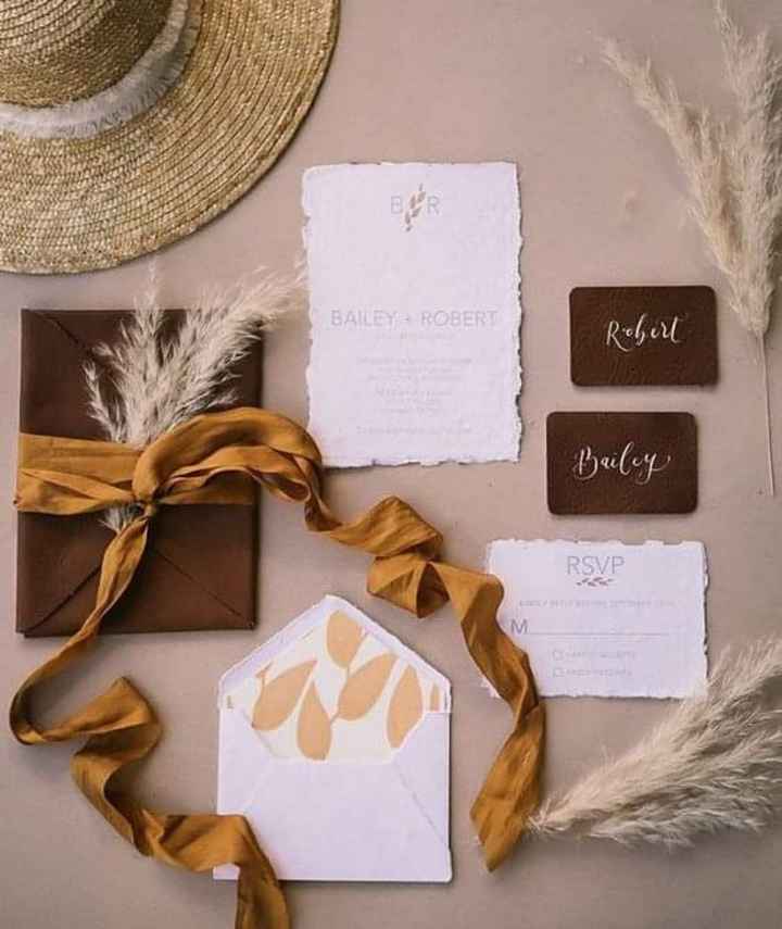 Invitaciones con cuero - 4