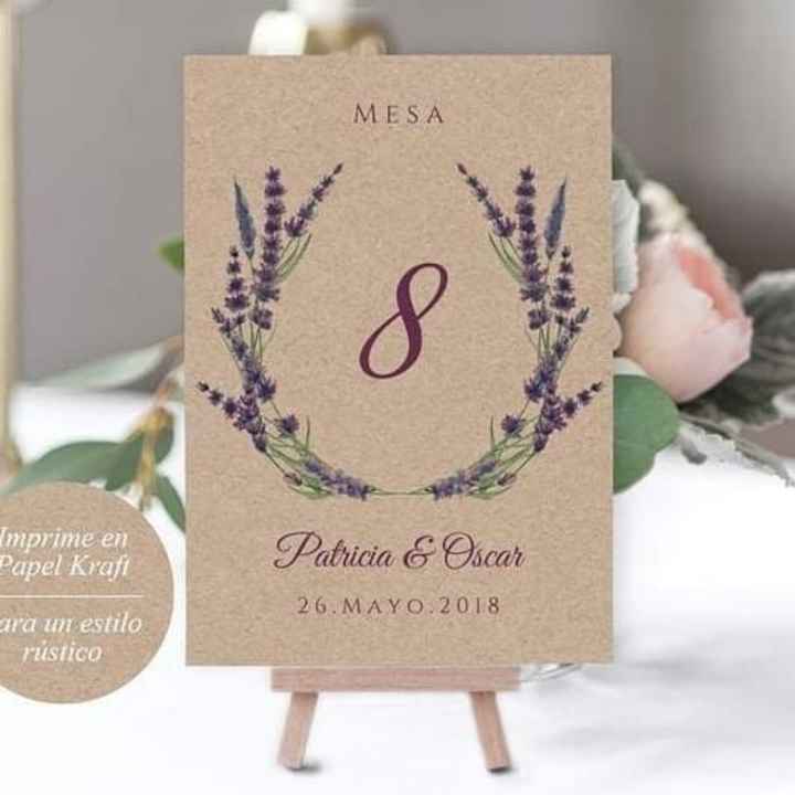 Números de mesa - 4