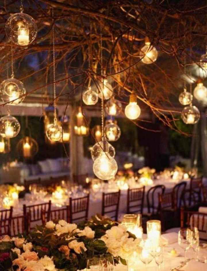 Decora con focos y velas colgantes - 3