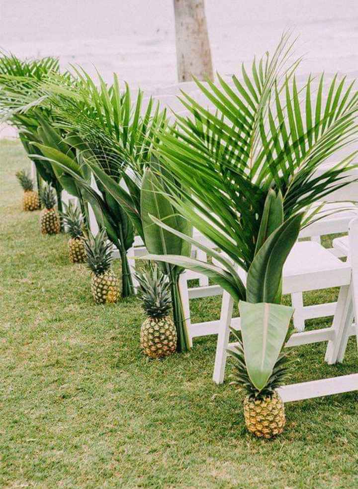Pasillos con decoración tropical - 1