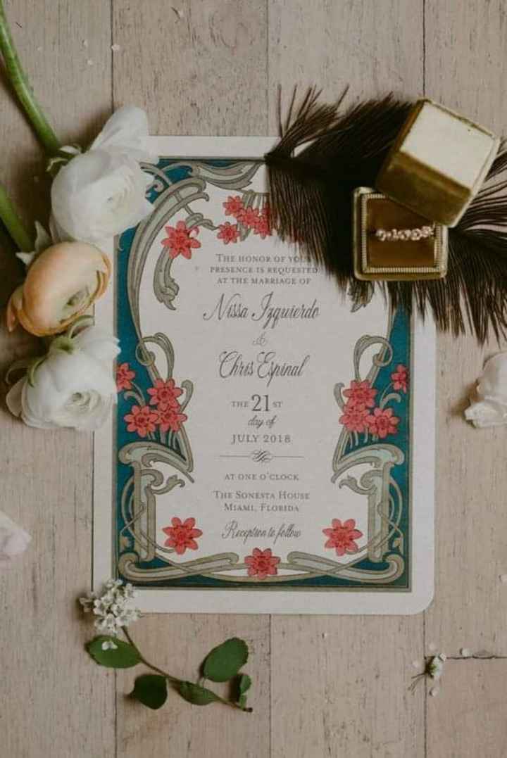 Invitaciones con inspiración antigua - 4