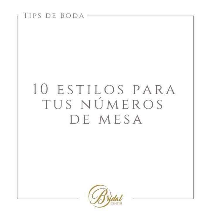 Números de mesa - 1
